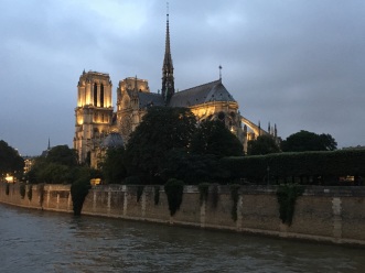 Notre Dame at dusk